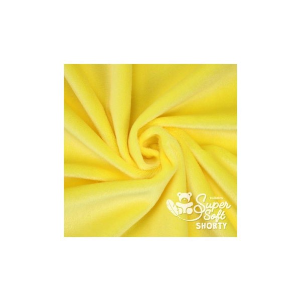 Coupon de tissu Minky pour peluche jaune - Kullaloo - Photo n°2