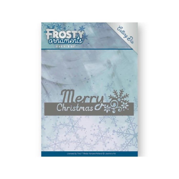 Matrice de découpe collection Frosty ornaments - Bordure Merry Christmas - Photo n°1