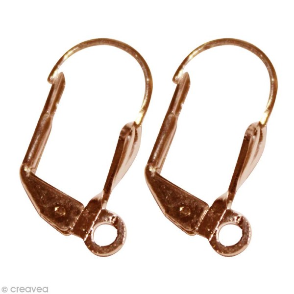 Boucles d'oreilles clips - Cuivre antique - 4 pcs - Photo n°1