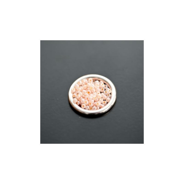 Perle de Rocaille 2mm Verre Pêche x 174pcs - Photo n°1