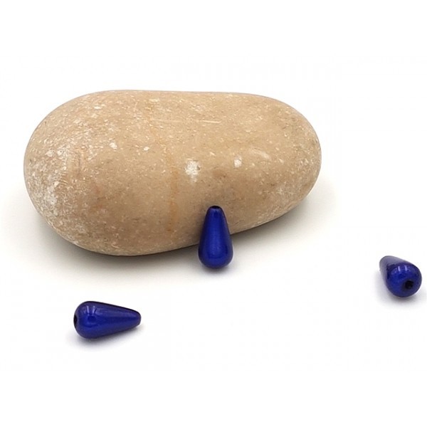 50 Perles Gouttes Magiques Miracle 10mm Couleur Bleu Foncé - Photo n°1