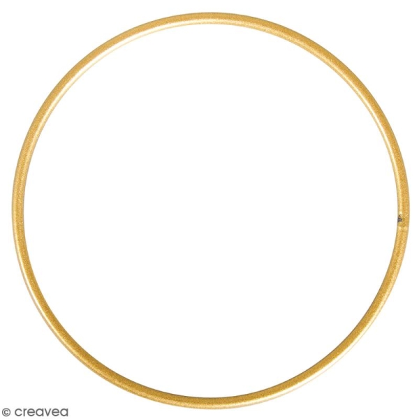 Cercle nu en métal - Doré - 20 cm de diamètre - Photo n°1