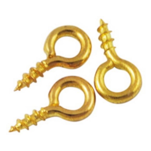 300 TIGES A VIS metal dore 10 mm - creation bijoux perles - Photo n°1