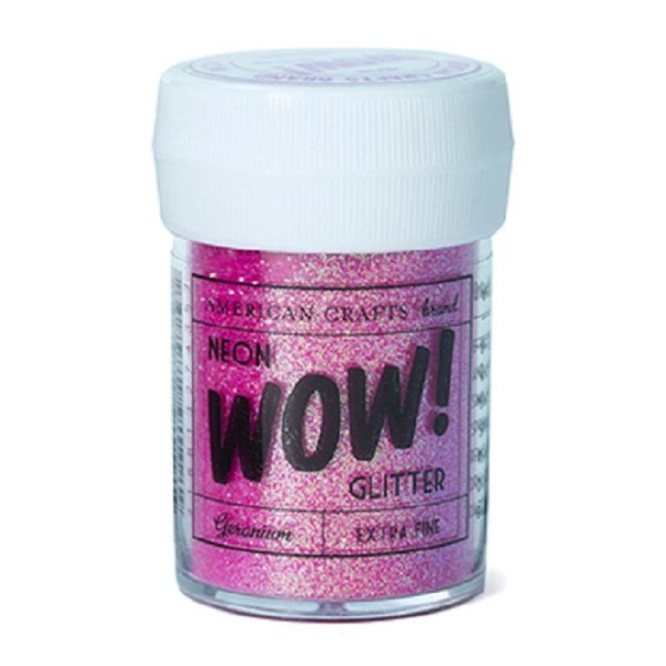 Paillettes glitter WOW 30 ML - néon geranium - Photo n°1