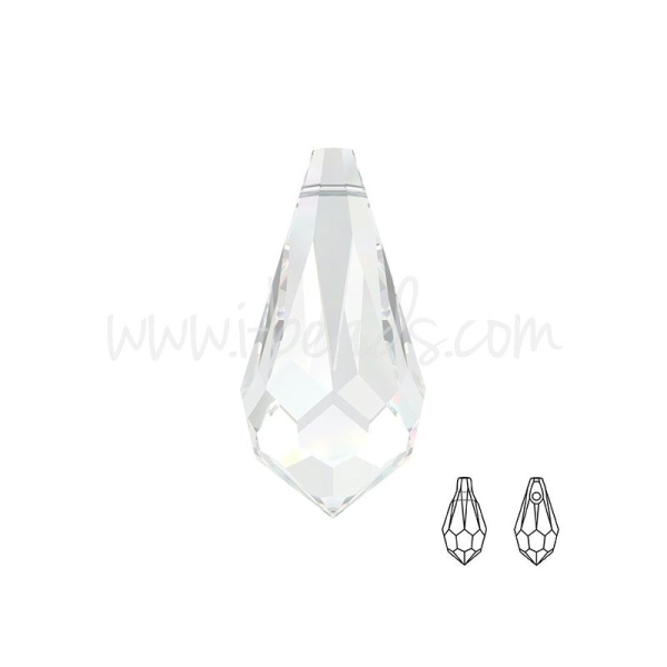 Pendentif Gouttes Facettées Swarovski Crystal 11Mm (2) - Photo n°1