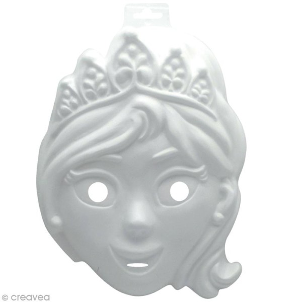 Masque fin Princesse - 20,5 x 15 cm - Photo n°2