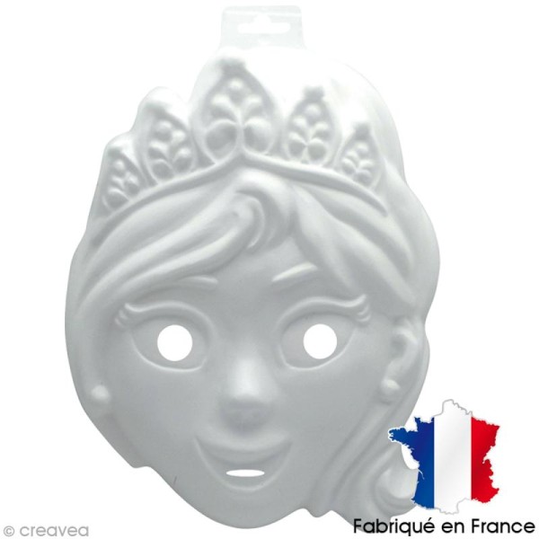 Masque fin Princesse - 20,5 x 15 cm - Photo n°1