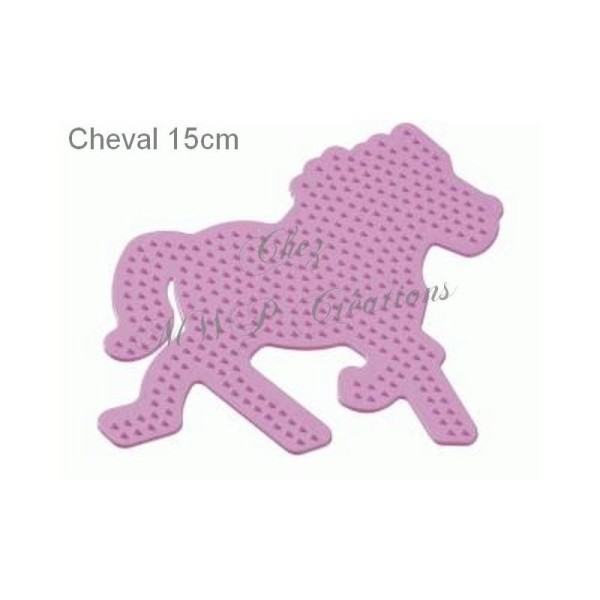 Plaque Pour Perles À Repasser Cheval 15cm - Photo n°1