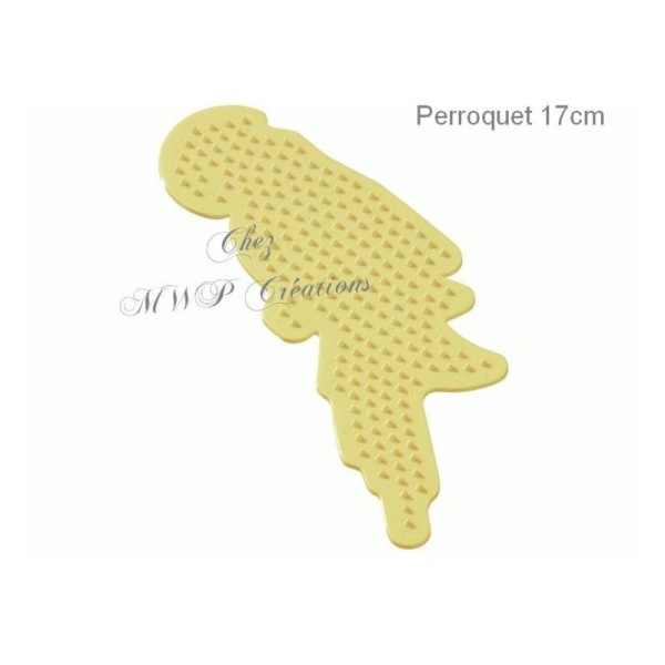 Plaque Pour Perles À Repasser Perroquet 17cm - Photo n°1