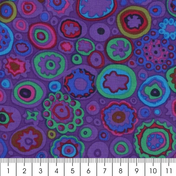 Tissu Kaffe Fassett - Paperweight Purple - Par 10 cm (sur mesure) - Photo n°2