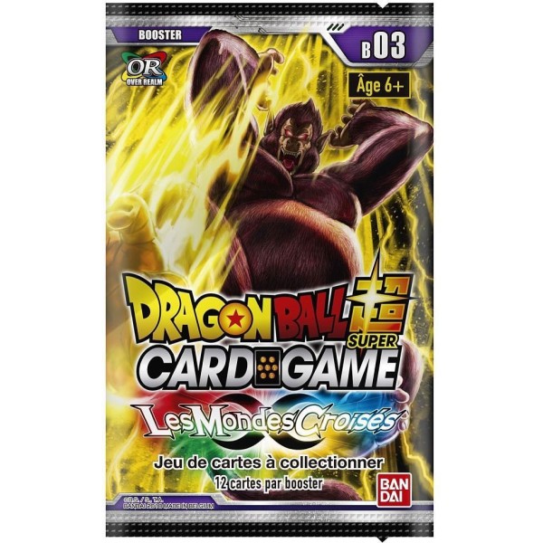 Dragon Ball Super Card Game : Booster Serie 3 Mondes croisés - Photo n°1