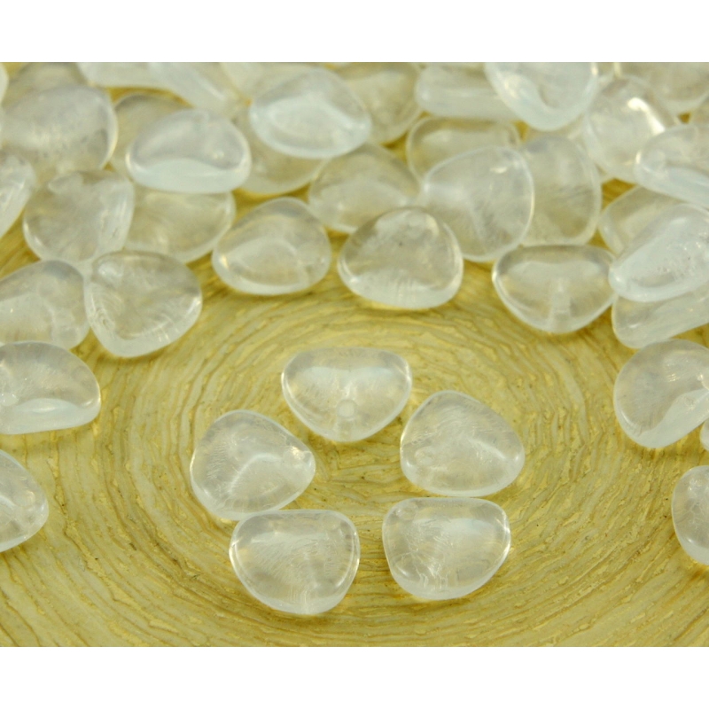 20 pierre perles de verre de blanc Opal 10 MM 