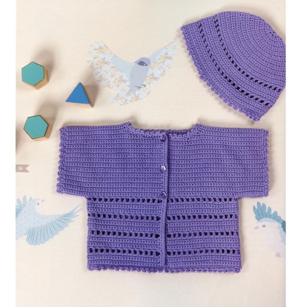 Livre crochet - Crochet et tricot en coton pour bébé - Frédérique Alexandre - Photo n°3