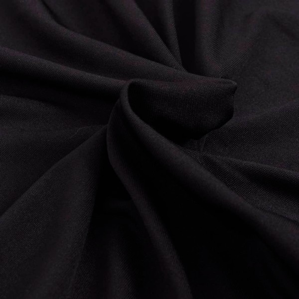 Vidaxl Housse De Canapé En Polyester Jersey Extensible Noir - Photo n°2