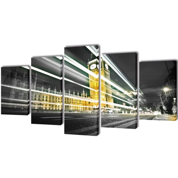 Set De Toiles Murales Imprimées London Big Ben 100 X 50 Cm - Photo n°1