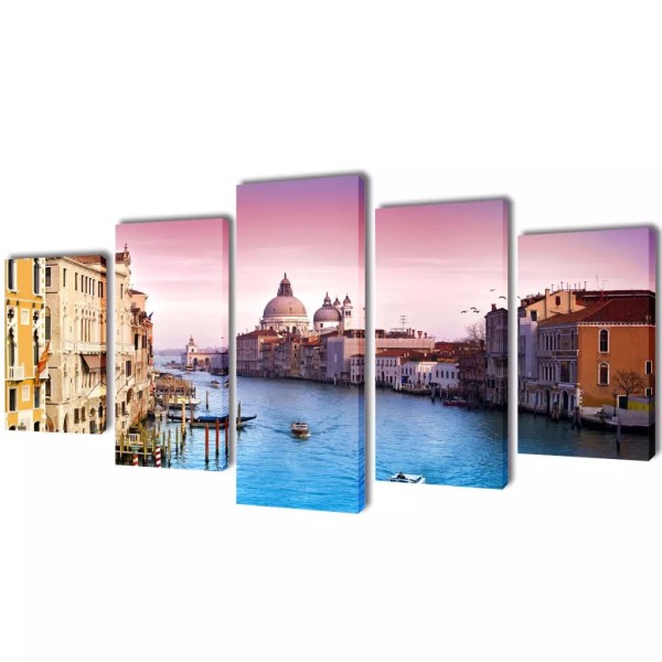 Set De Toiles Murales Imprimées Venise 100 X 50 Cm - Photo n°1