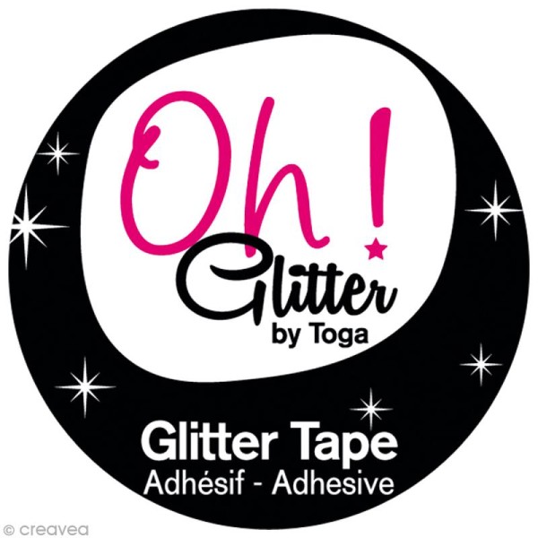 Glitter Tape - Oh Glitter by Toga - cuivre x 2 m - Photo n°2