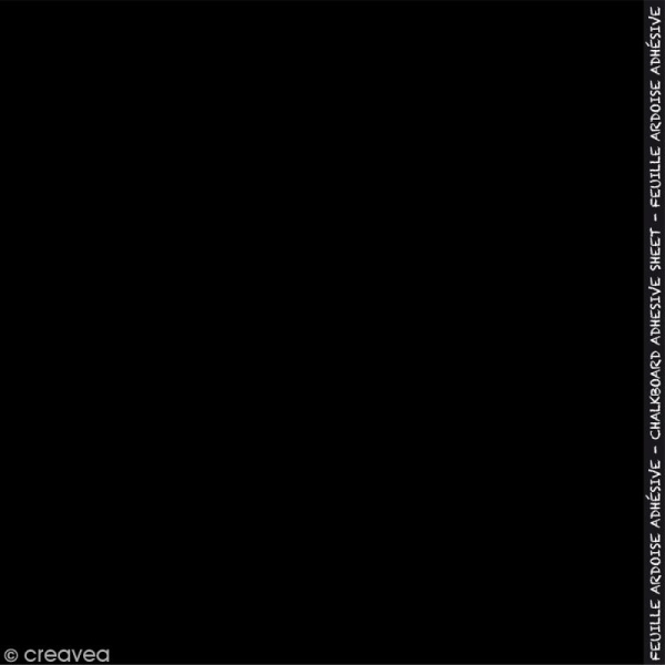 Feuille ardoise adhésive noire - 30,5 x 30,5 cm - Photo n°1