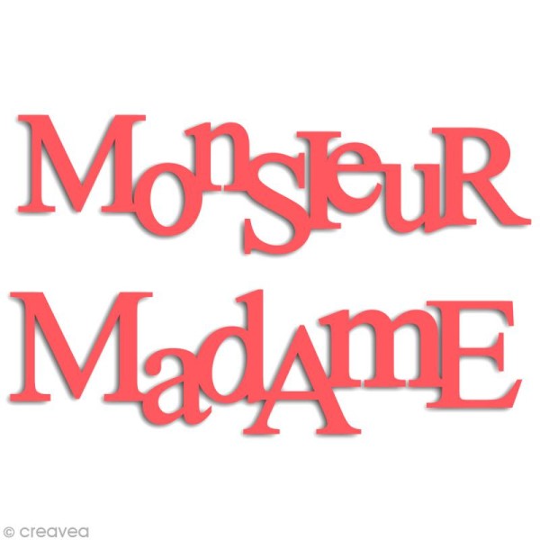 Dies Toga - Cut It All - Monsieur / madame - 2 matrices de découpe - Photo n°2