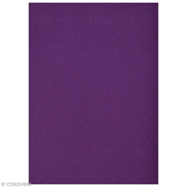 Floc thermocollant A5 - Violet prune - Photo n°2
