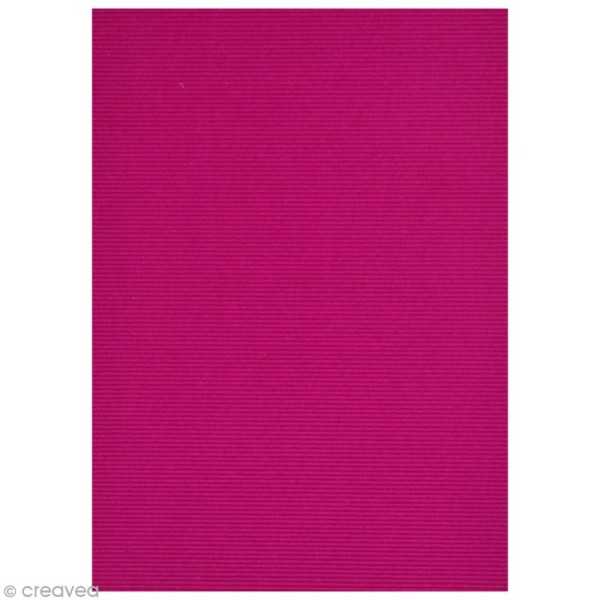 Flex thermocollant velours A5 - Rose framboise - Photo n°2