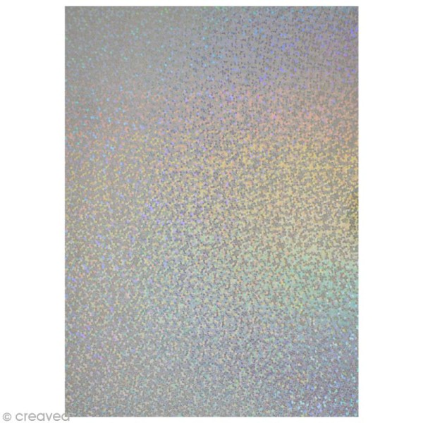 Flex thermocollant plastifié A5 -Pailleté hologramme - Photo n°2