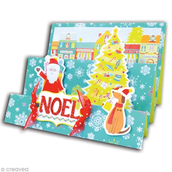 Set carterie - Noël au pays des jouets - Kit 10 cartes de voeux - Photo n°2
