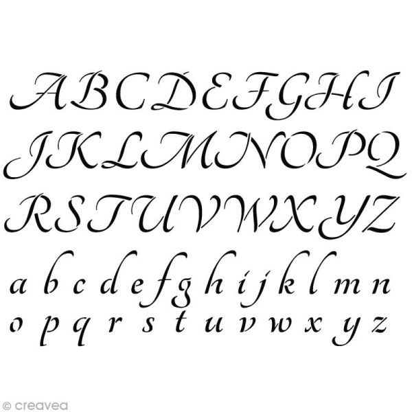 Pochoir Home Deco Alphabet - A4 (21 x 29,7 cm) - Photo n°2