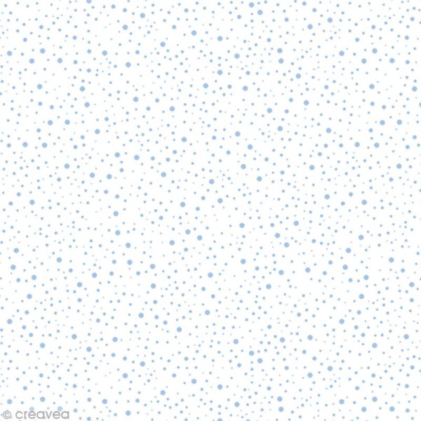 Papier décoratif à coller Artepatch - Flocons bleus - 40 x 50 cm - Photo n°2