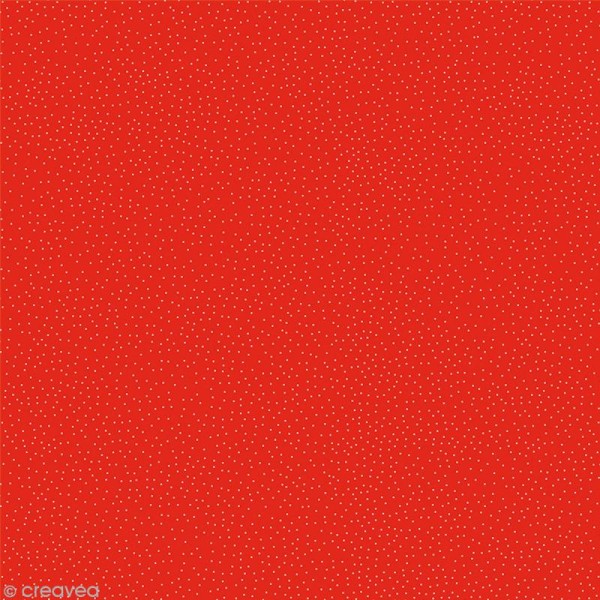 Papier Artepatch Noël - Pois blancs sur fond rouge - 40 x 50 cm - Photo n°1