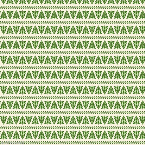 Papier Artepatch Noël - Sapins verts - 40 x 50 cm - Photo n°2