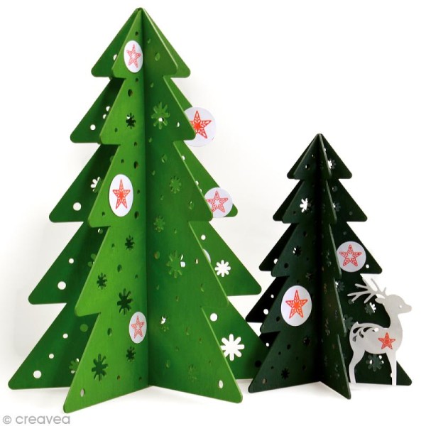Mini tampon transparent Sapin et étoile de Noël - Planche 7 x 9 cm -  tampons clears - Photo n°2