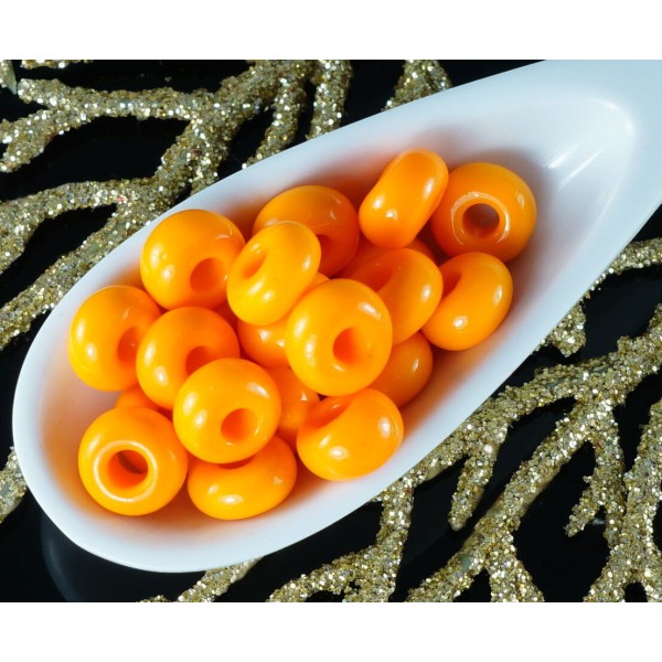 20g Opaque Orange Halloween Verre tchèque Ronde Perles de rocaille 32/0 PRECIOSA Perles de Rocaille - Photo n°1