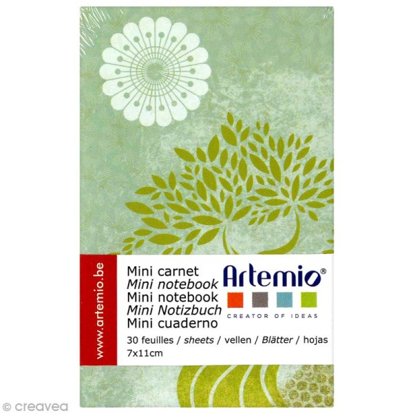Mini carnet scrapbooking Pure Zen - 7 x 11 cm x 30 feuilles - Photo n°1