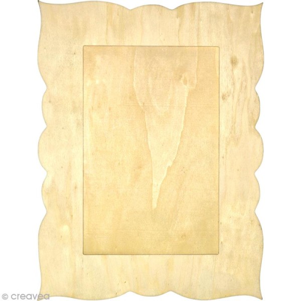 Cadre rectangulaire en bois - 39,5 x 30 cm - Photo n°1