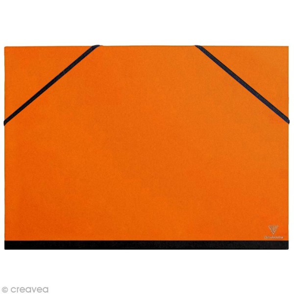 Carton / chemise à dessin - 37 x 52 cm - Orange - Photo n°1
