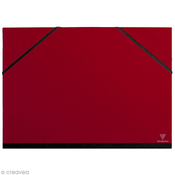 Carton / chemise à dessin - 37 x 52 cm - Rouge cerise - Photo n°1