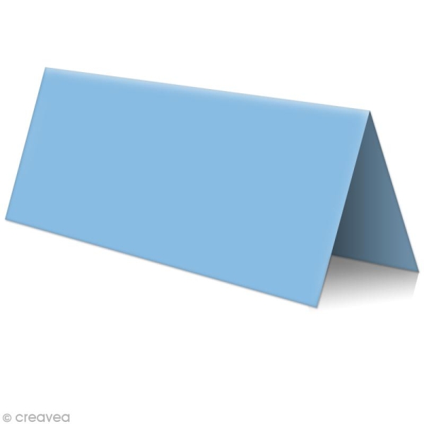 Marque place Bleu lavande - 85 x 80 mm - 5 pcs - Photo n°1