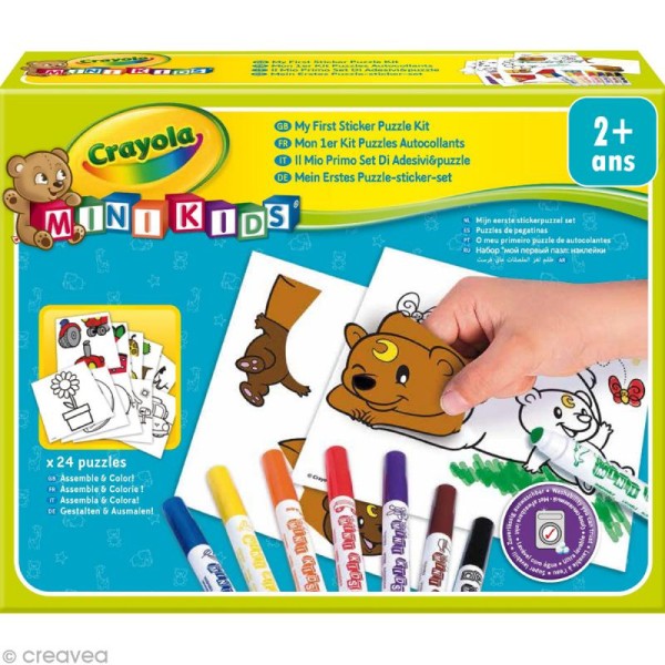 Kit puzzle autocollants - Crayola Mini Kids - Photo n°1