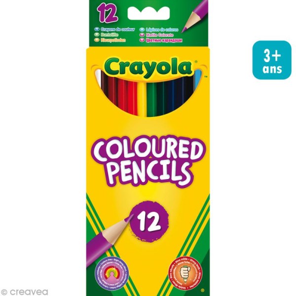 Crayons de couleur - Crayola x 12 - Photo n°1