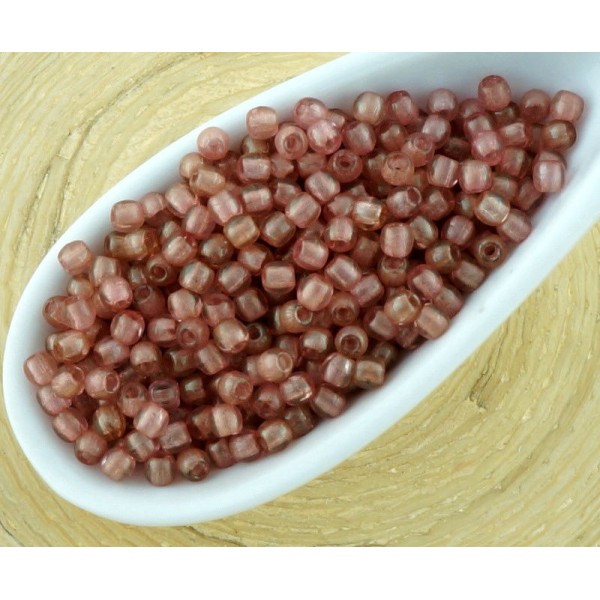 5g de Cristal Rond Rouge Druk Petites Entretoise de Semences de Verre tchèque Perles de 2mm - Photo n°1