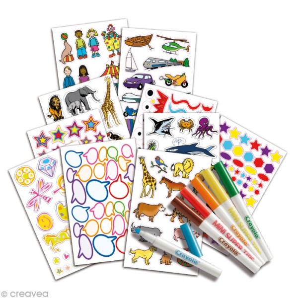 Kit stickers et autocollants - Crayola - Photo n°2