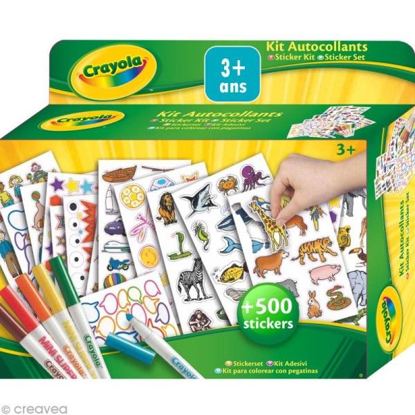 Kit stickers et autocollants - Crayola - Photo n°1