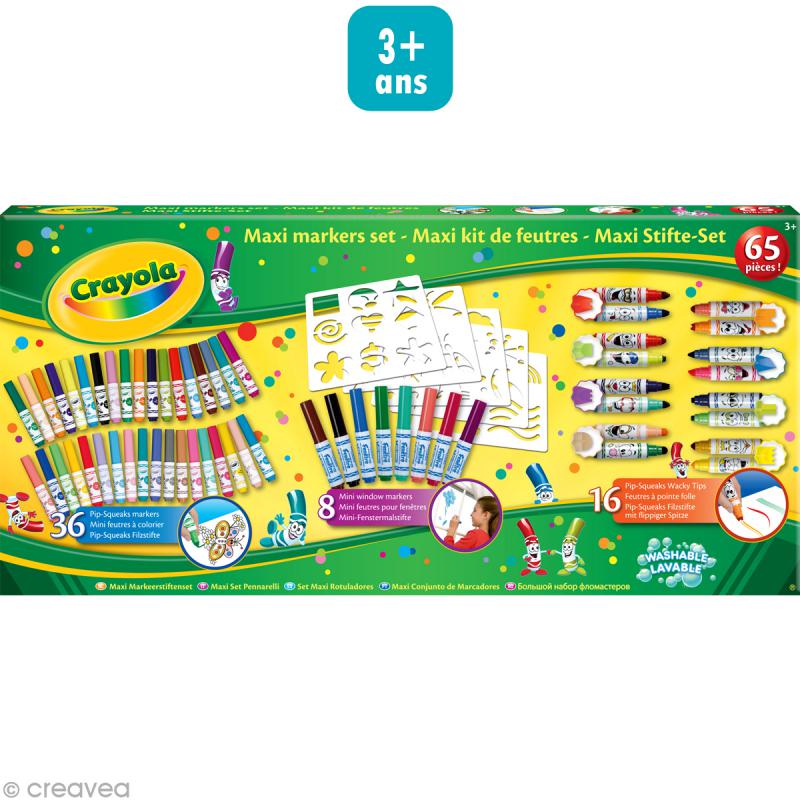 Feutres Coloriage Enfants Ultra-Lavables (3 ans et plus), Boîte de Coloriage  de 13 Feutres de Couleur à Pointe Épaisse A281 - Cdiscount Beaux-Arts et  Loisirs créatifs