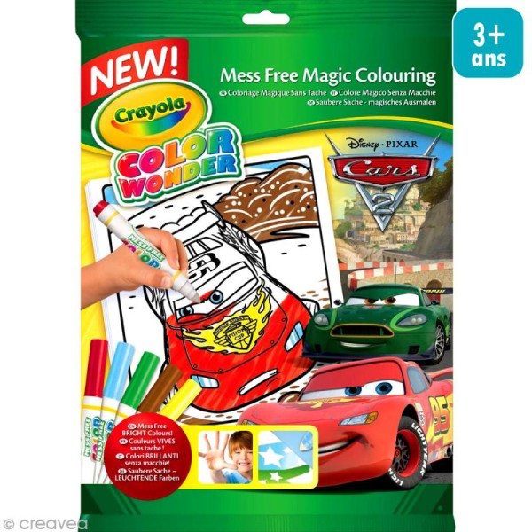 Kit coloriage magique Crayola - Color Wonder Disney Pixar - Cars - Photo n°1