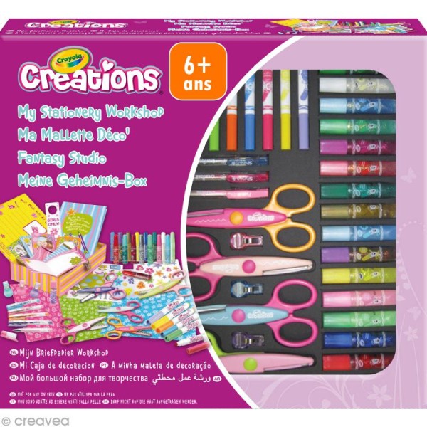 Kit ma mallette Déco - Crayola Créations - Jeux créatifs de 6 à 10
