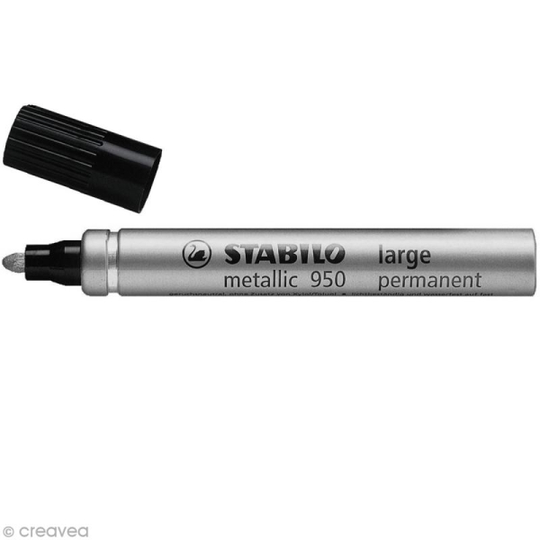 Feutre metallic STABILO - 2 mm - Argent