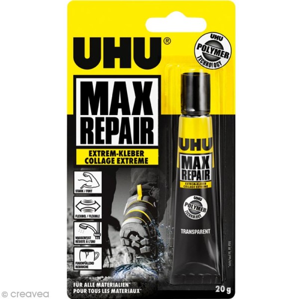 Colle UHU max repair 20 gr - Photo n°1