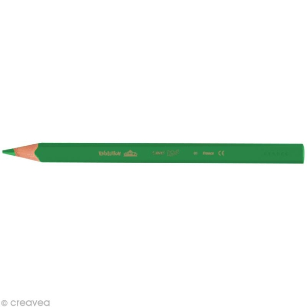 Crayons de couleur triangulaires Bic Kids Evolution - 12 crayons écologiques - Photo n°2
