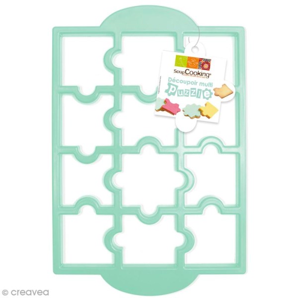 Plaque de découpoirs - Puzzle  - 12 formes - Photo n°1